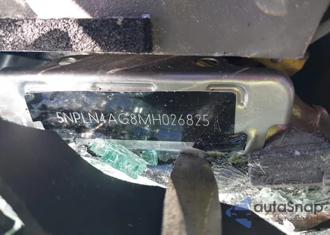 2021 Hyundai Elantra Sel z USA, uszkodzony, nr VIN 5NPLN4AG8MH026825